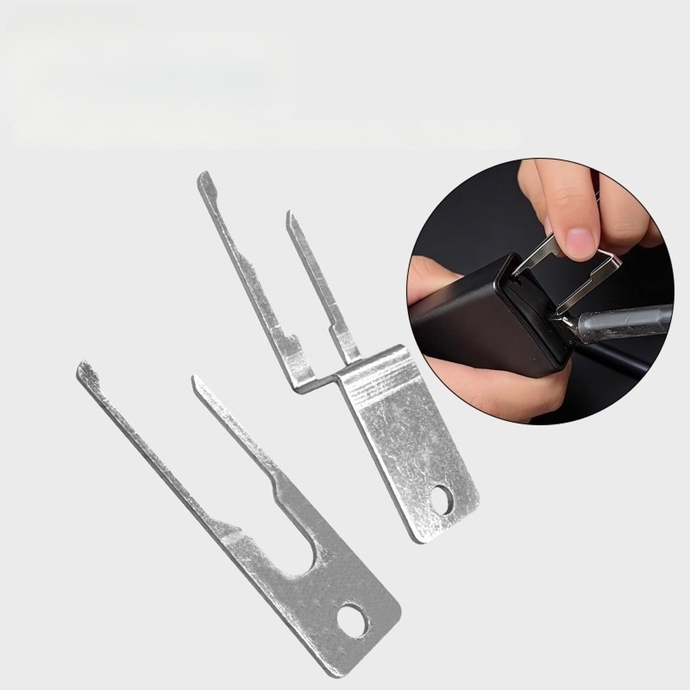 Belt Removal Tool Buckle Release Key Metal Construction Compact Portable