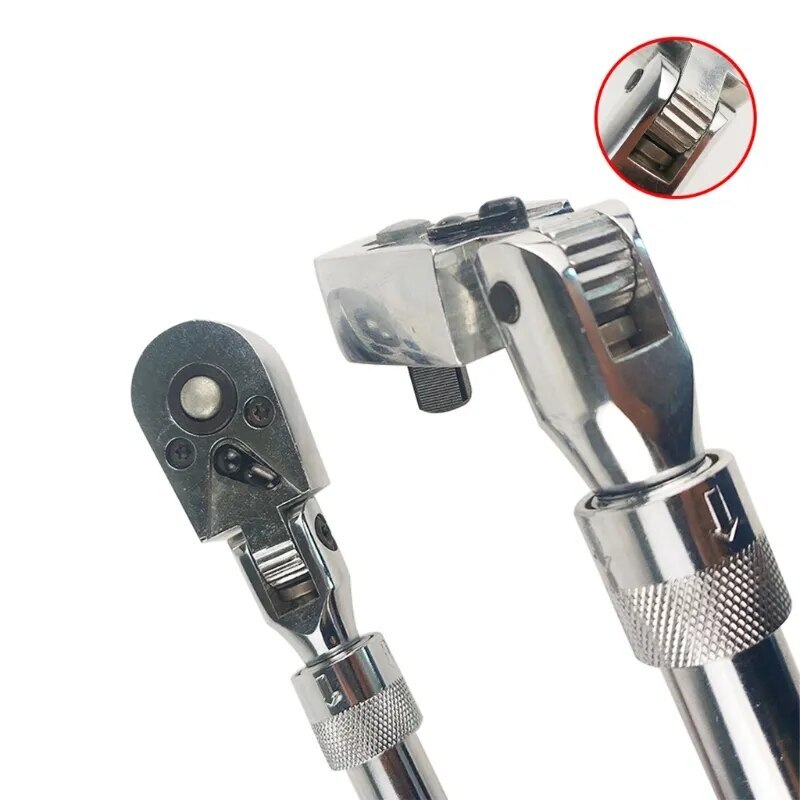 Flexible Head Carbon Ratchet Wrench Set – 1/4, 3/8, & 1/2-Inch Drives Extendable