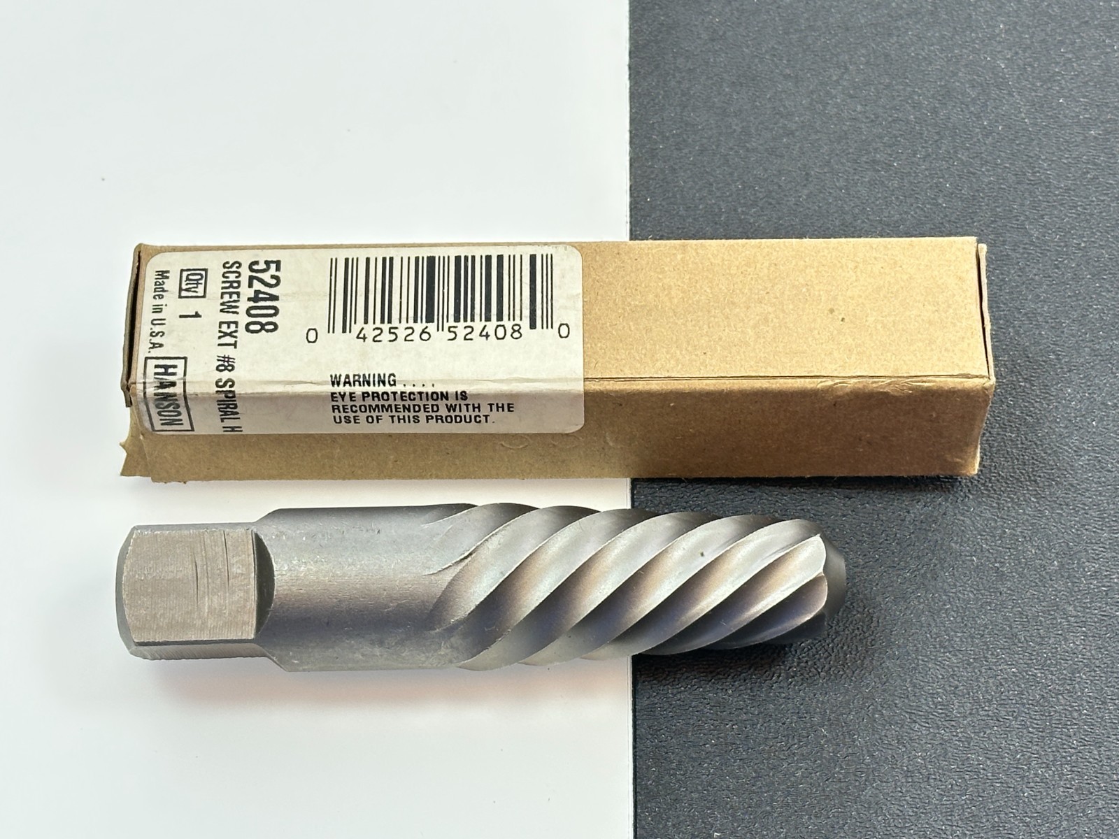 🇺🇸 NEW Hanson 52408 #8 Spiral Flute Screw Extractor