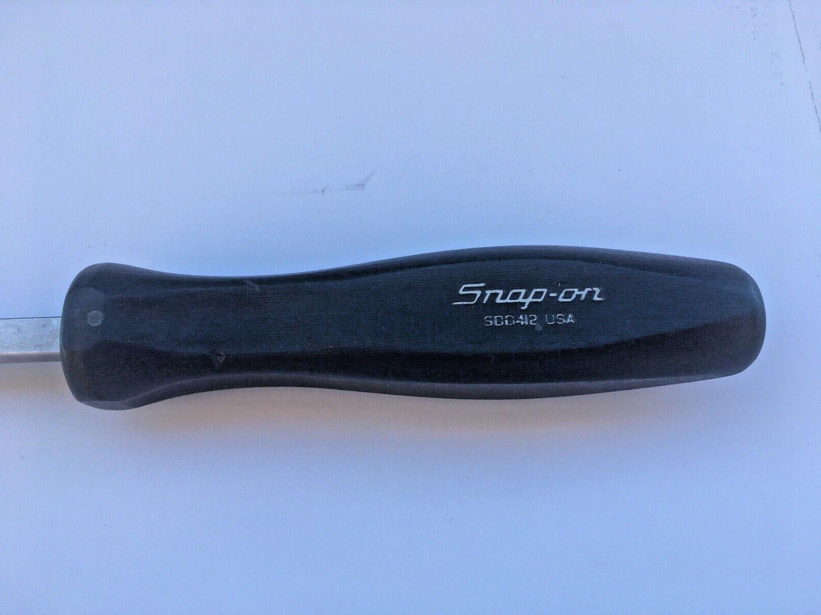 Snap-on Tools SDD412 18-3/8″ Flathead Screwdriver Black Handle USA