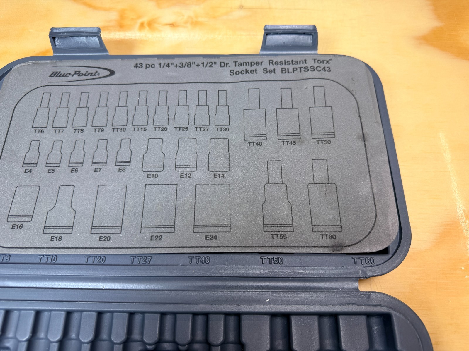 Blue-Point Tools NEW Storage Case for 43pc Torx Bit Socket Set BLPTSSC43PB