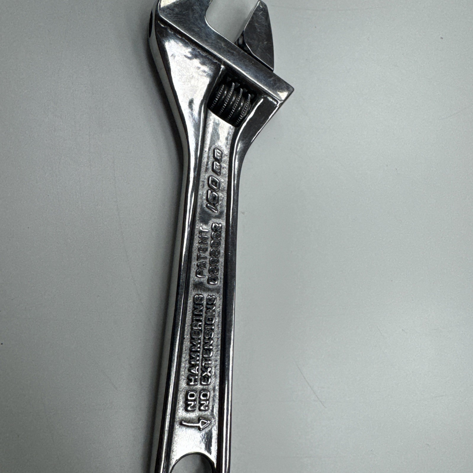 Snap-On Tools USA AD6 6″ / 150mm Full Polish Chrome Finish Adjustable Wrench