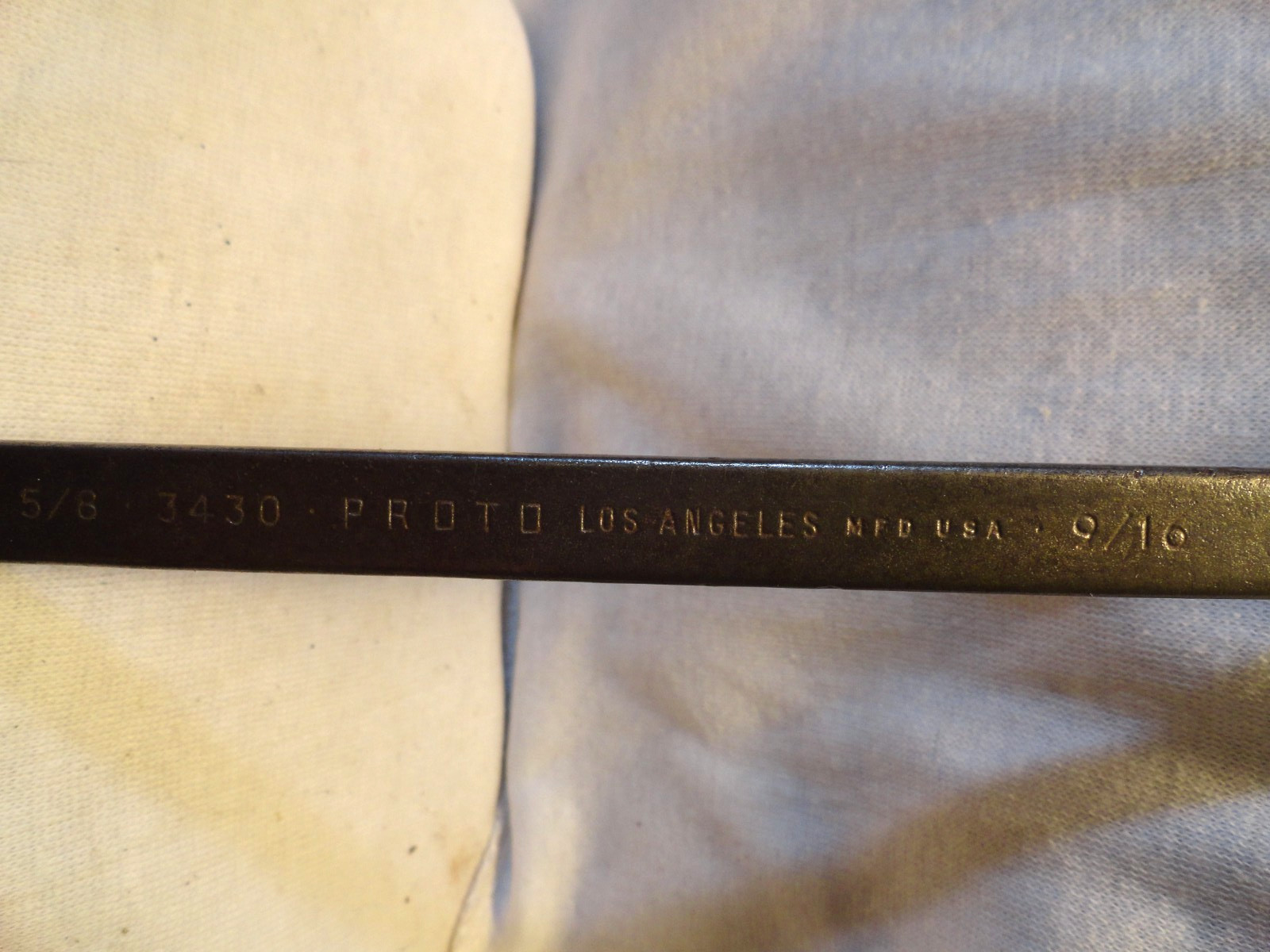 PROTO THIN TAPPET WRENCH DOUBLE OPEN END #3430 USA 9/16″ X 5/8″ FAST FREE SHIP