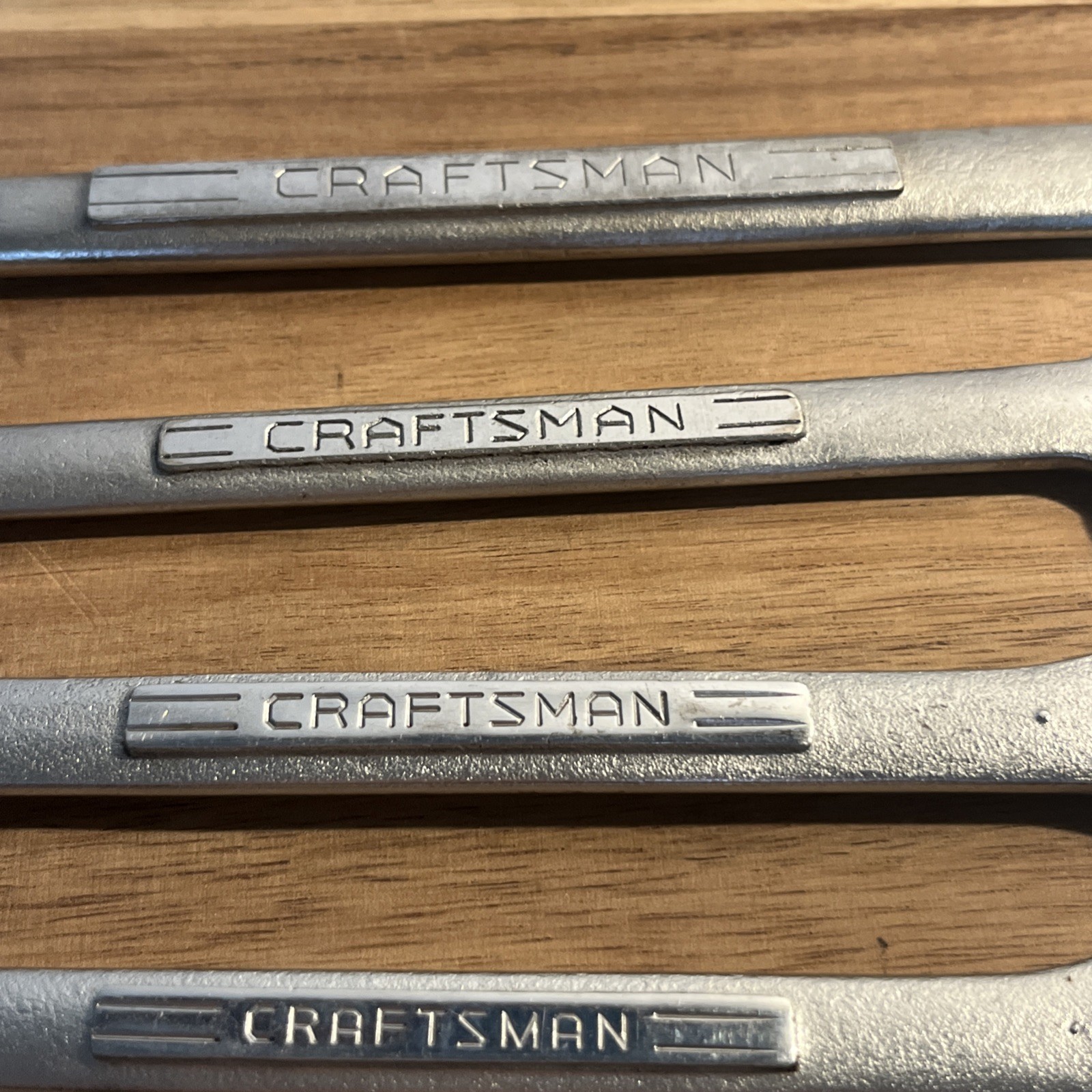 Vtg Craftsman Metric 8 Pc Open End Wrench Set 6mm – 24mm 16 Sizes =V= V, VV