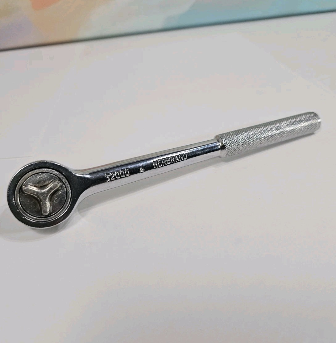 HERBRAND 32000 3/8» Drive Knurled Handle Thumb Wheel Ratchet