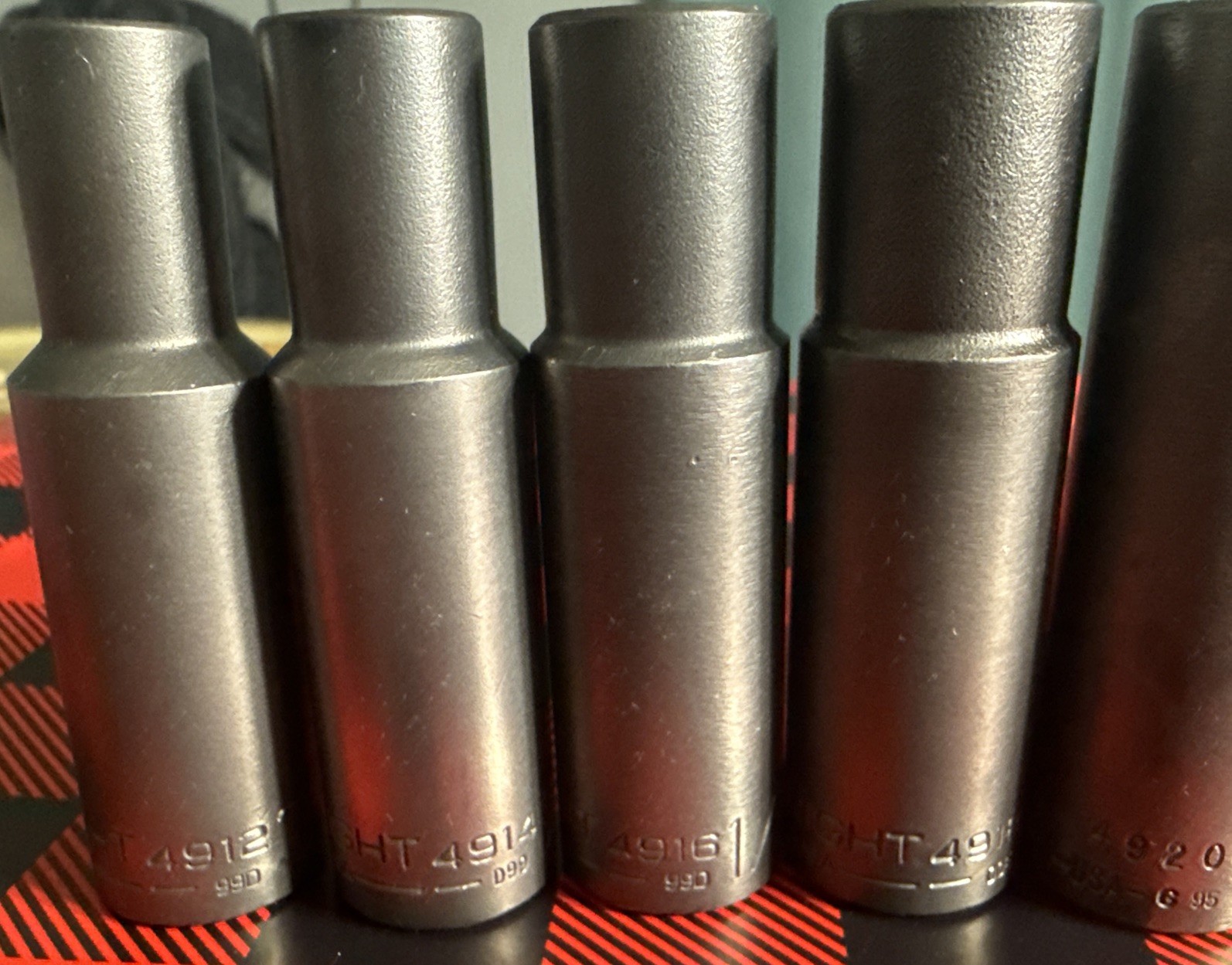 NOS WRIGHT TOOL 13pc SAE IMPACT SOCKET SET 1/2” Dr 6pt DEEP 3/8” – 1-1/8” USA