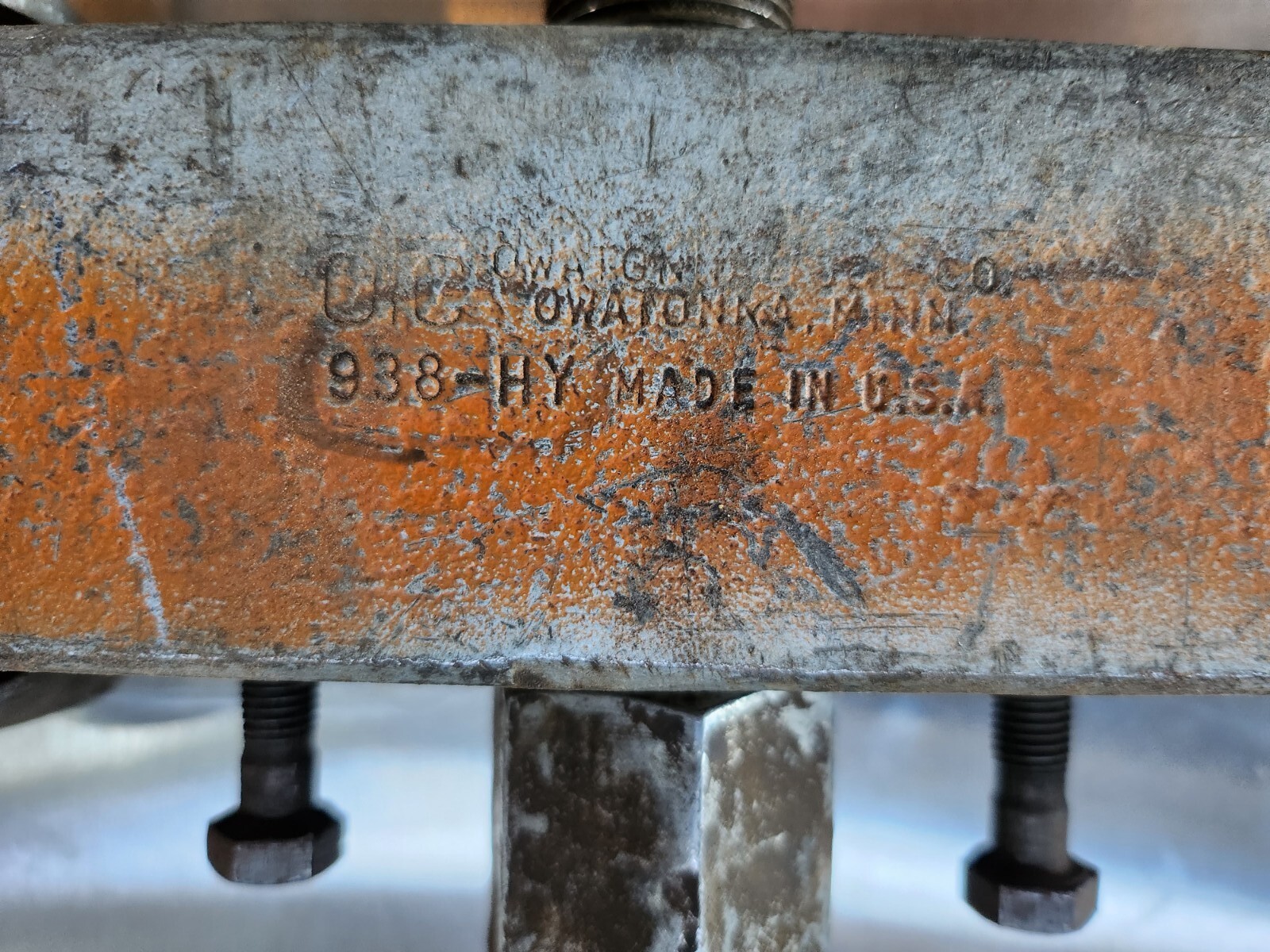 OTC 17-1/2 Ton Puller Set TO MOUNT on OTC 4180 17-1/2 Ton Power Twin Ram *READ*