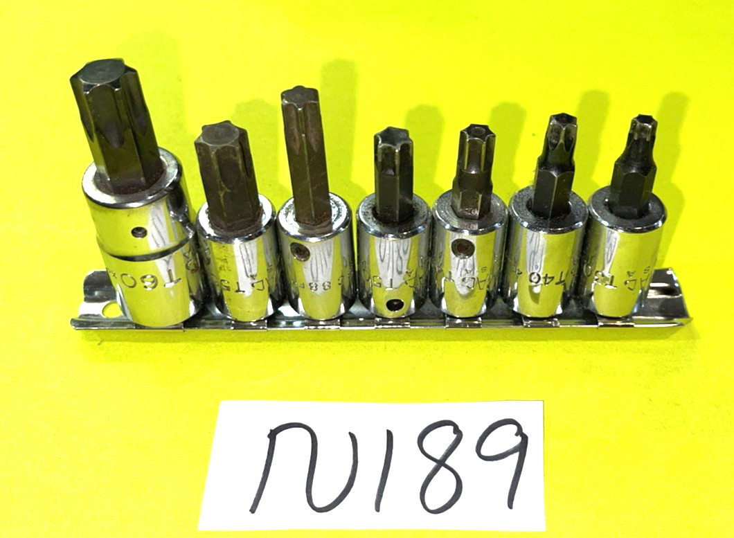MAC TOOLS 7 PIECE MULTI DRIVE TORX BIT SOCKET DRIVER SET T30-T60 INCLUDING A GM
