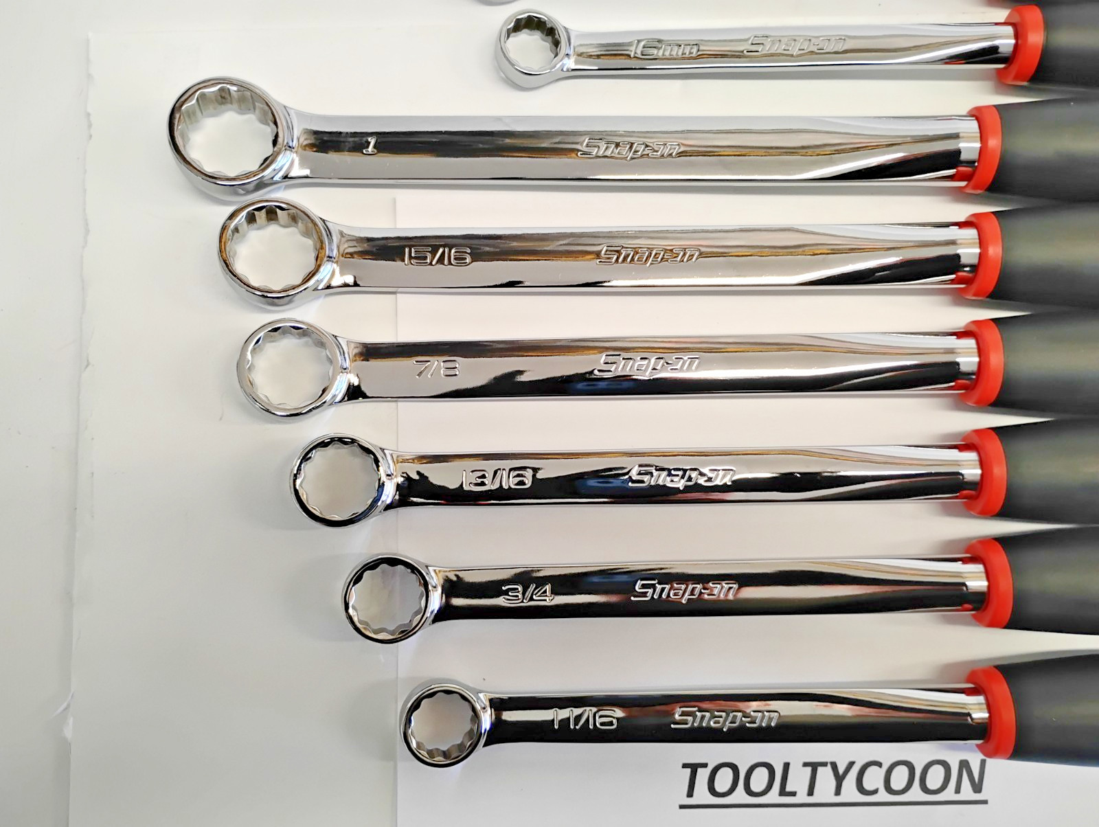 Snap-On Tools USA Custom 2pc Box End Soft GRIP Wrench Set XDSM607K1 XDSG606K1