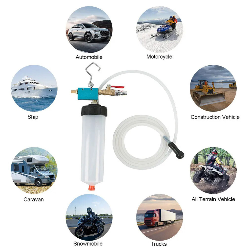 300cc Fluid Extractor Filling Syringe Transfer Liquid Pump Oil Extraction Auto