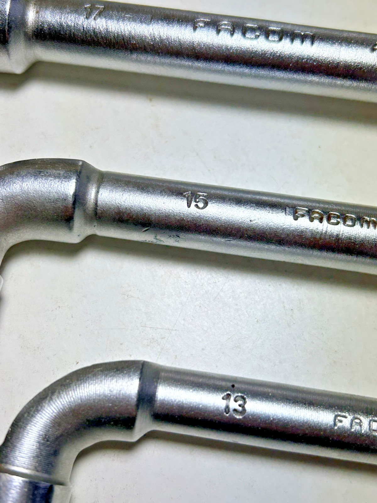 4x Facom No.76 / No.75 Open Ended Angle Wrench L Shape Made in France 13 – 19mm