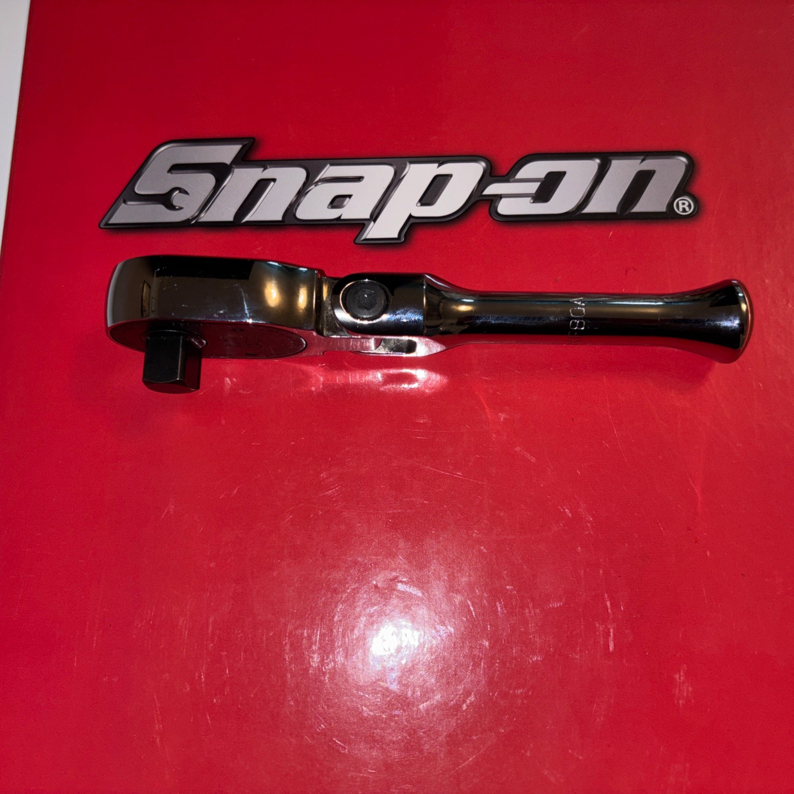 SNAP-ON TOOLS NEW 1/2 DR. SHORT HANDLE FLEX HEAD RATCHET SKF80A, USA