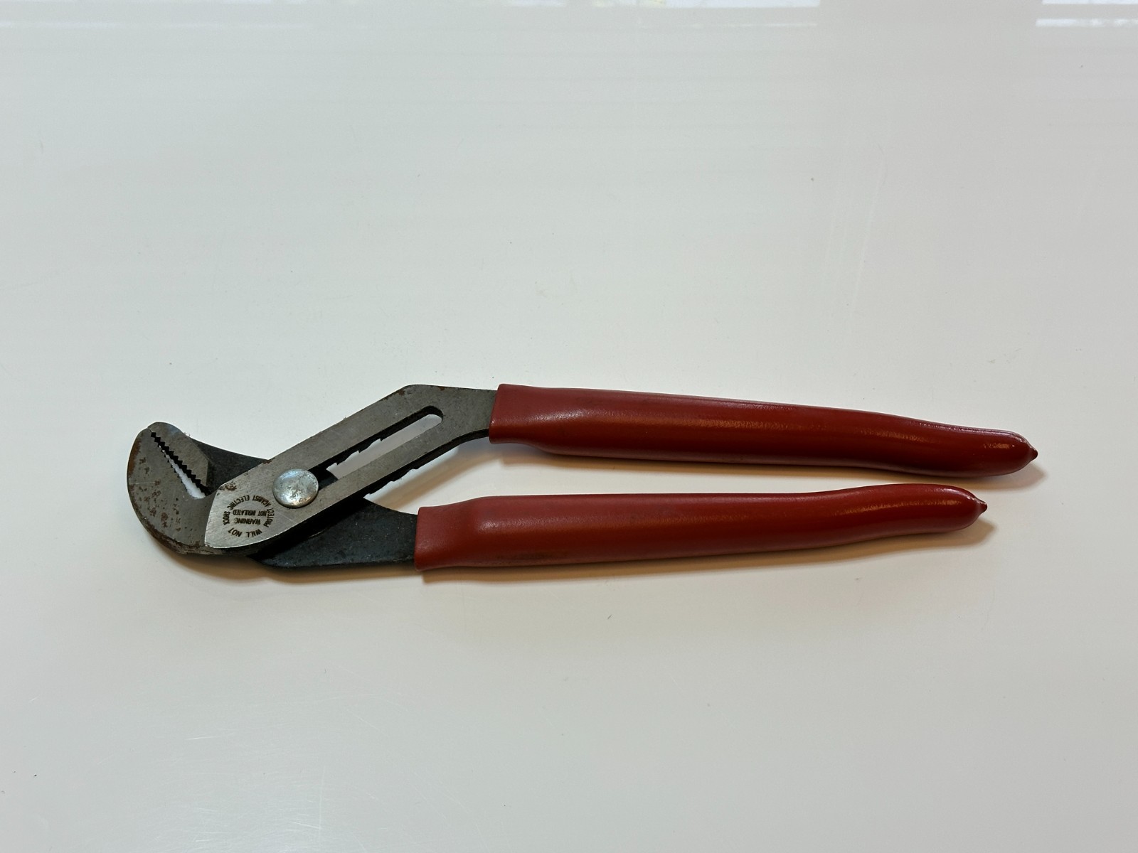 NOS Klein Tools USA HD502-12 Pump Pliers 12-Inch Tongue 12″ Red Comfort Grip NEW