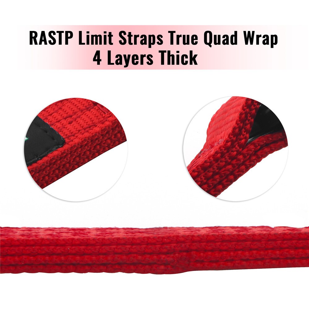2 X Limit Straps Shock Suspension 10,000 Lb 10″ 12″ 14″ 16″ 18″ 20″ 22″ 24″ 26″
