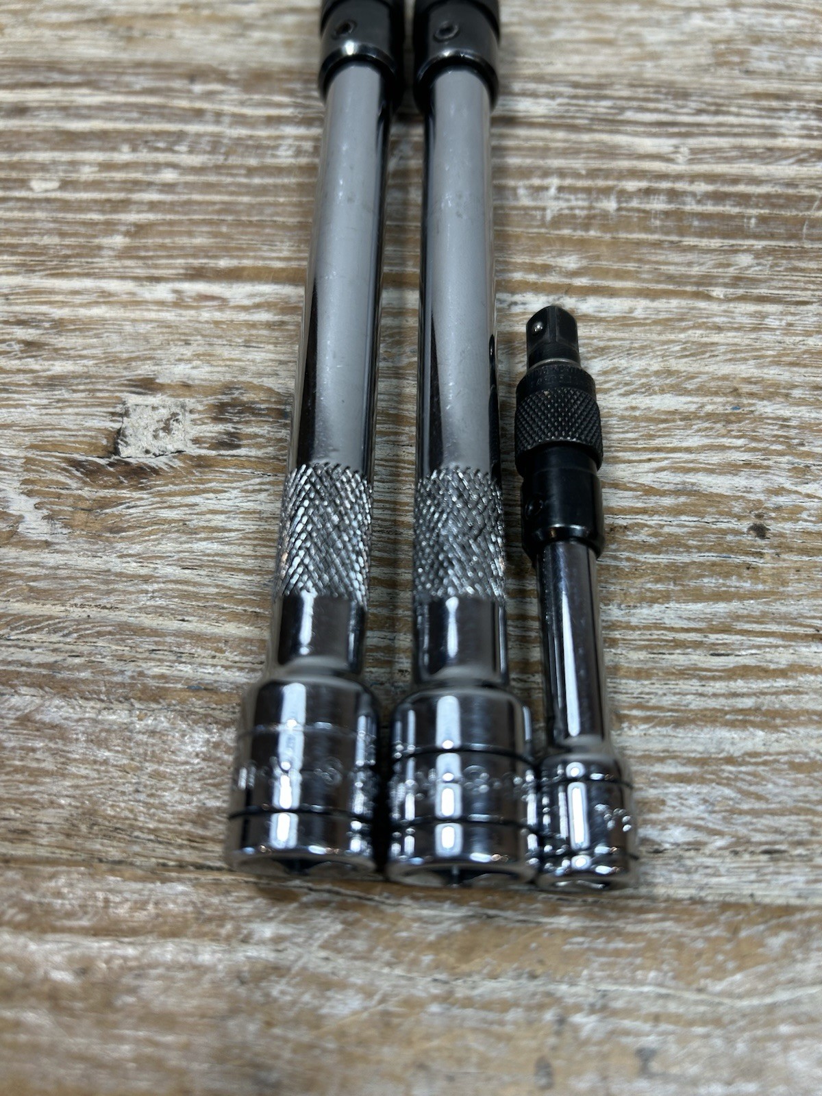 SK Tools 3 pc 1/4” & 3/8″ Drive LOCKING Extension Set Lot – Knurled FREE SHIP