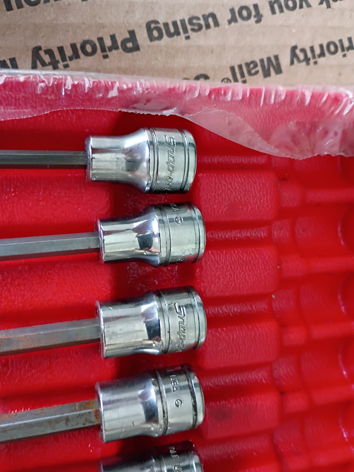 Excellent Snap-on 3/8″ drive 206EFAL SAE 5/32″ – 3/8″ Hex Socket Driver LONG