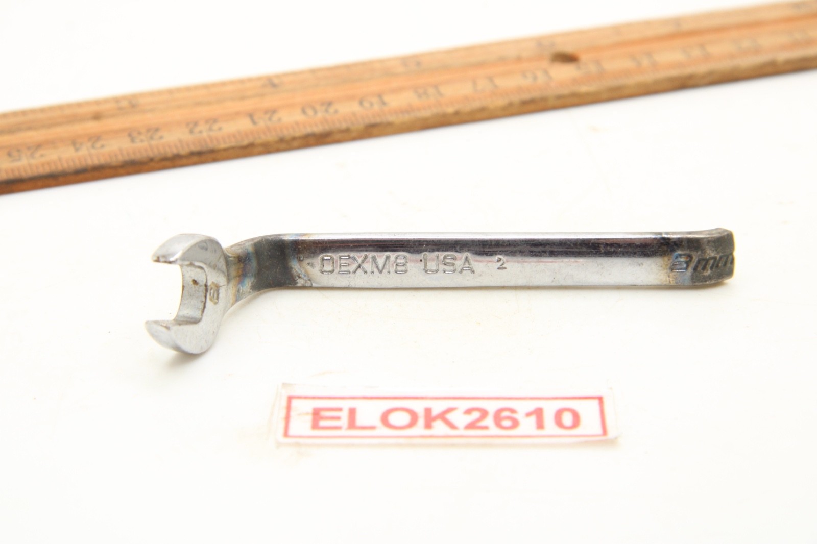 Snap-on OEXM8 8mm Metric Chrome Combination Wrench USA Modified