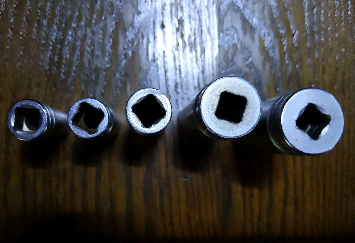 Lot of Snap On 3/8″ Drive 12 Point Deep SAE Sockets, 7/16, 1/2, 9/16, 3/4, 13/16