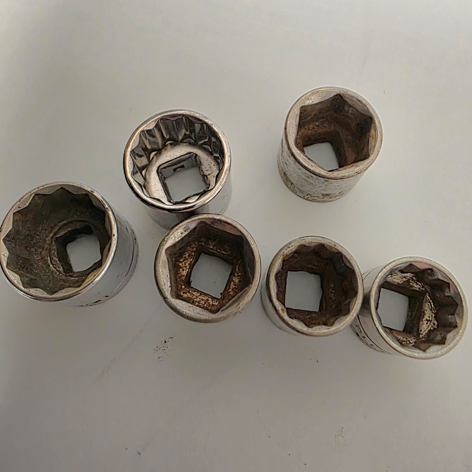 Used Various Shallow Sockets Assorted Sizes *See Pics For List #985