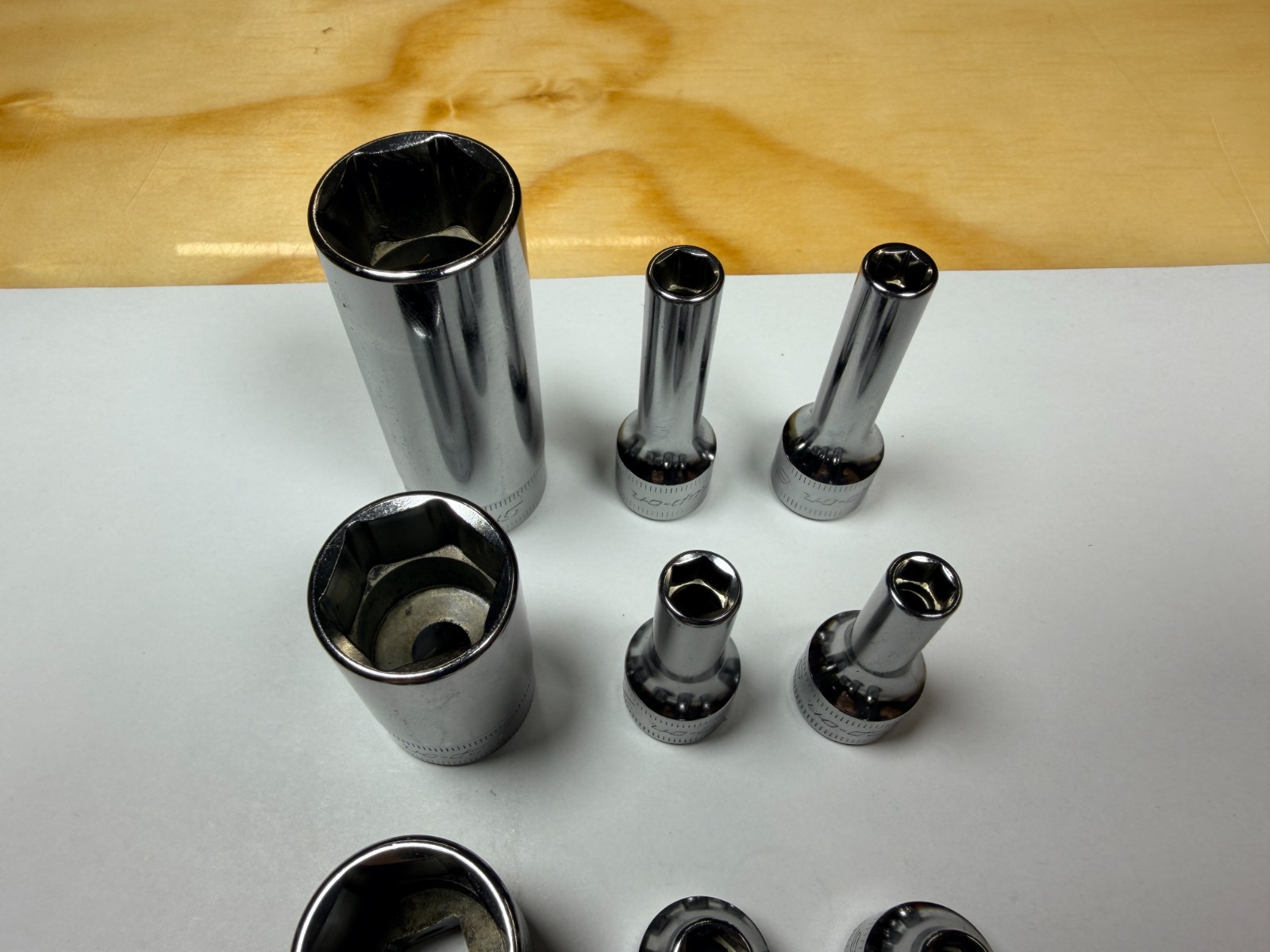 Snap-On Tools USA NEW 9pc 3/8″ Drive 6mm 7mm 20mm Metric 6pt Add-On Sockets
