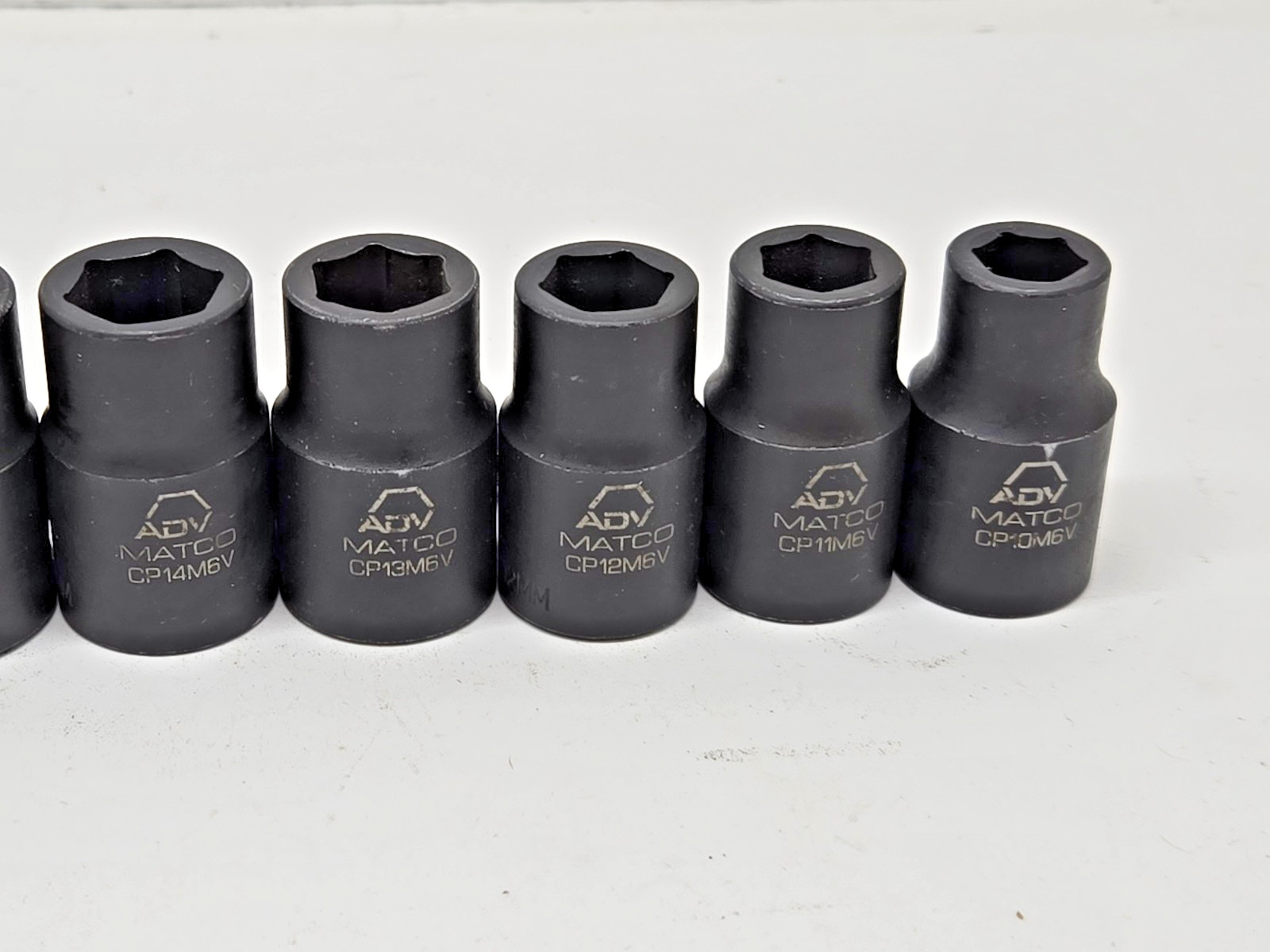MATCO ADV 14 Piece Socket Set 1/2″ Drive Shallow Impact Metric 6 Point