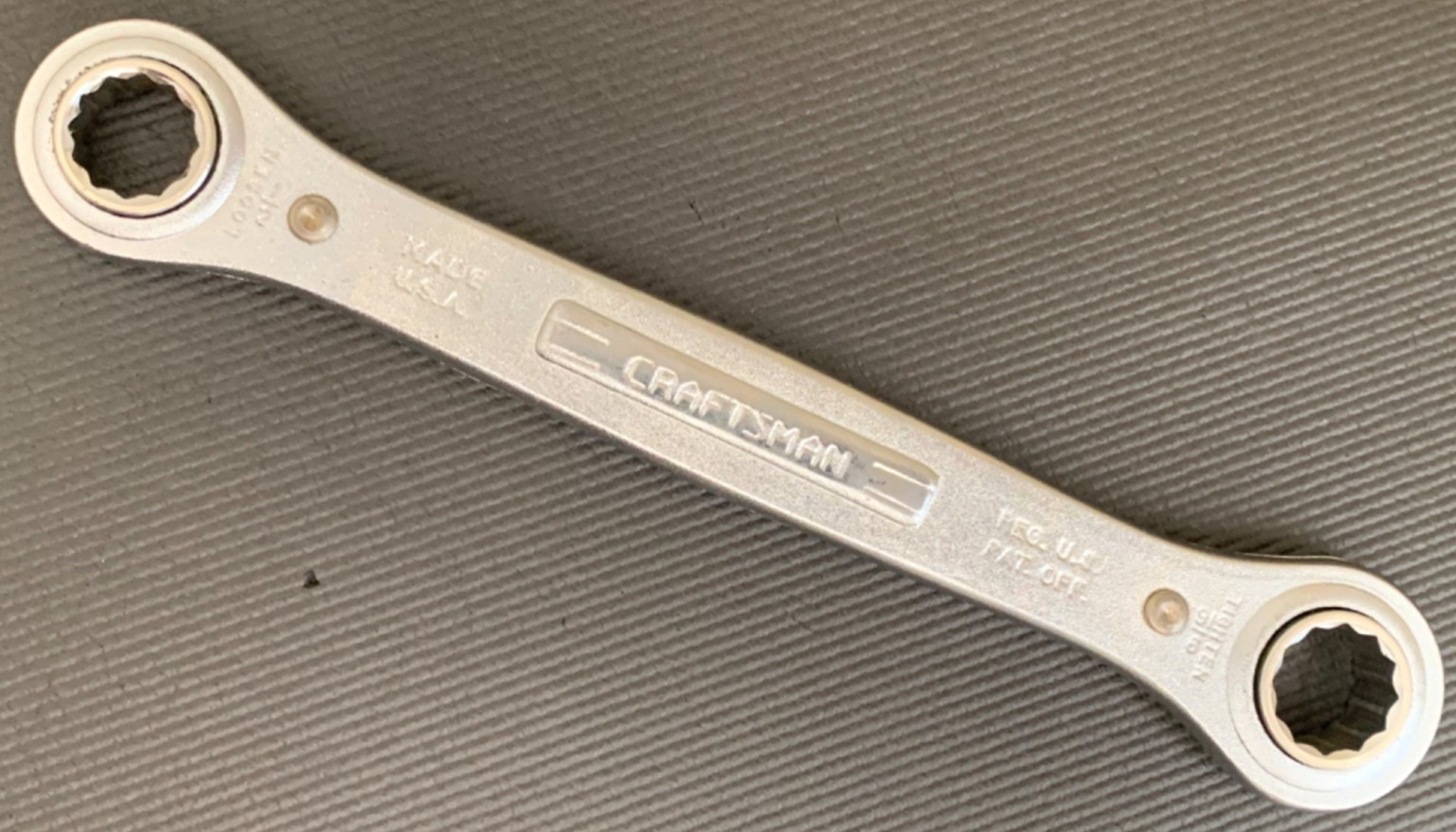 Vintage Craftsman Double Box End Ratcheting Wrench 1/2″ x 9/16″ Made USA