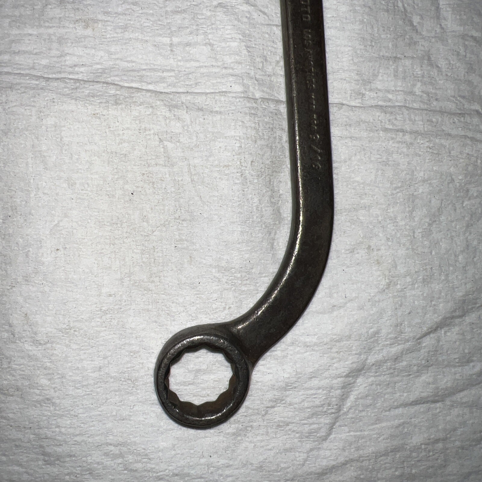 Vintage PROTO Tools 1730 5/8in X 9/16in Obstruction Banana Wrench 12pt USA