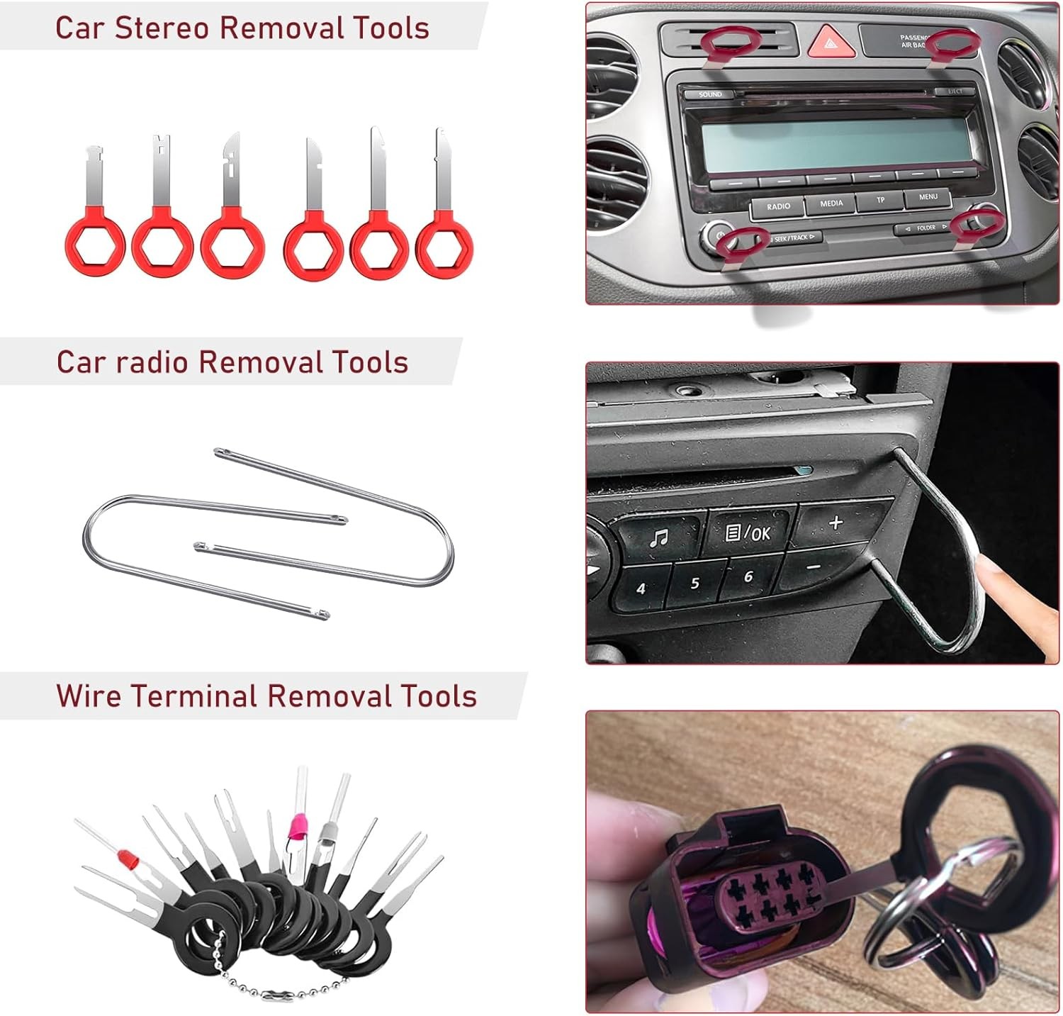 352Piece Trim Removal Tool Set, Pry Bar Tools, Door Trim Panel Removal Tool Kit