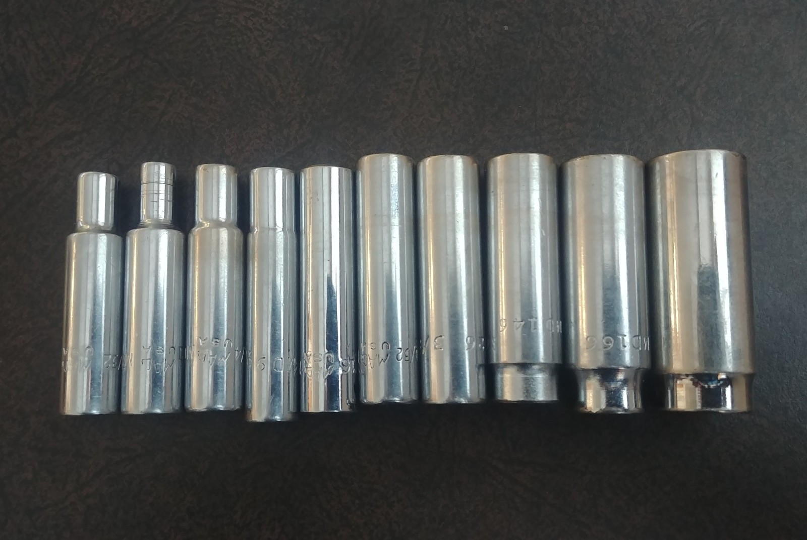 MAC Tools 1/4″ Drive 10pc Socket Set Deep Well w/ Metal Case 1 Matco Replacement