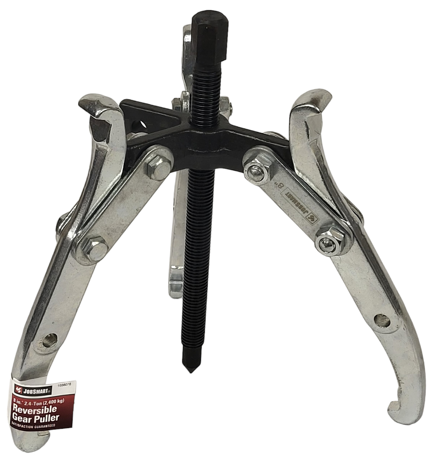 NEW JOBSMART 1038078 / JS29201 Carbon Steel Reversible Gear Puller 8″ – 2.4 Ton