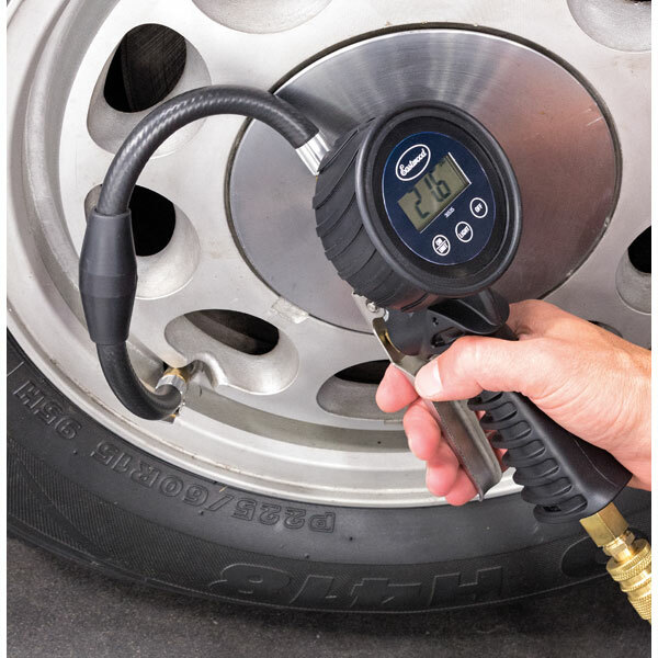 Eastwood Handheld Digital Car Tire Inflator Pressure Gauge Measure 0-100psi