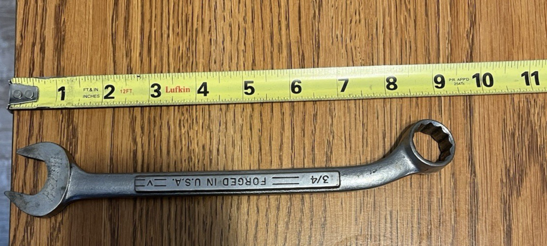 Open End Box Wrench 3/4 Angled Craftsman 9 inches long