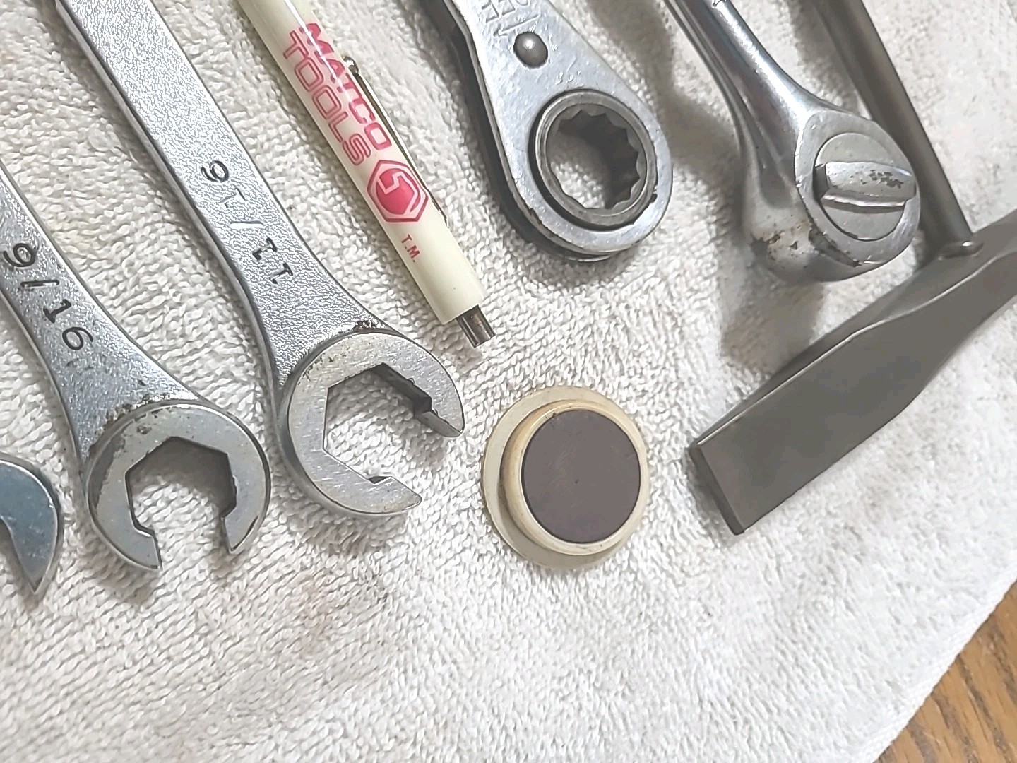 Mac Tools Lot 3/8″ Drive X8R, CH3 WELDING HAMMER 6 WRENCHES, MATCO, USA MADE.
