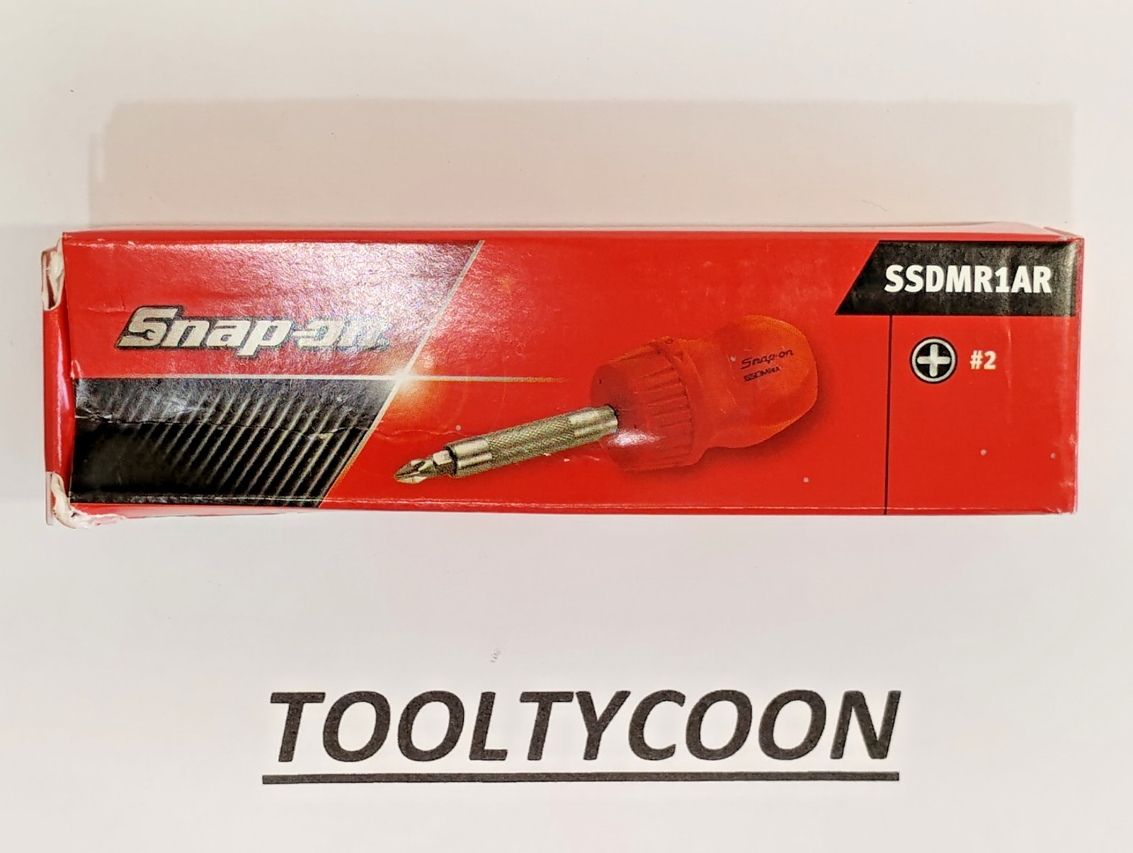 Snap-on Tools USA NEW RED 1/4″ STUBBY Hard Grip Ratcheting Bit Driver SSDMR1AR