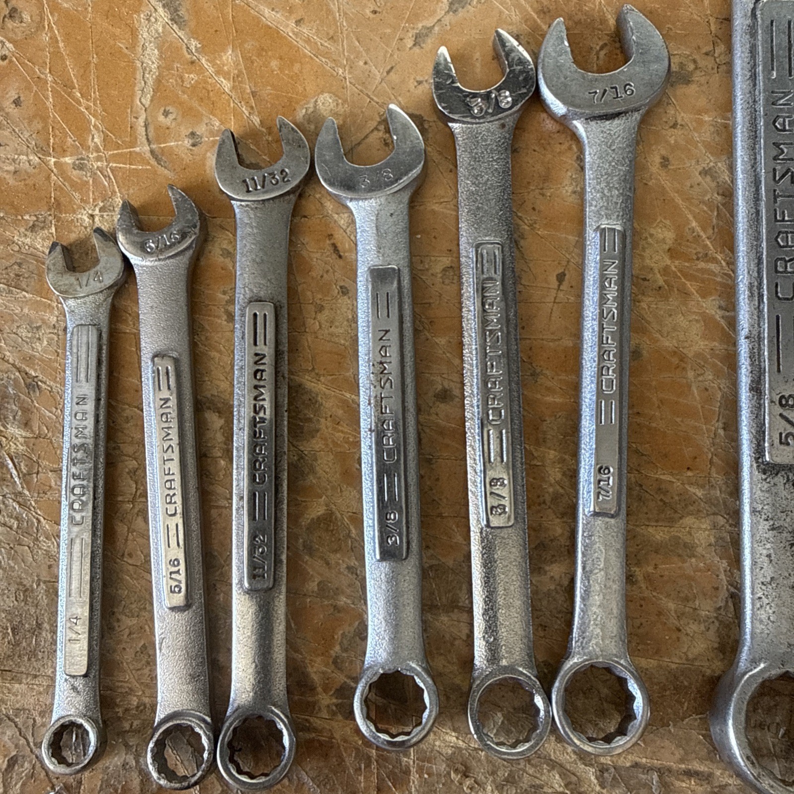 Craftsman Combination Wrench Lot SAE & Metric | Mixed Sizes | USA Made | Used