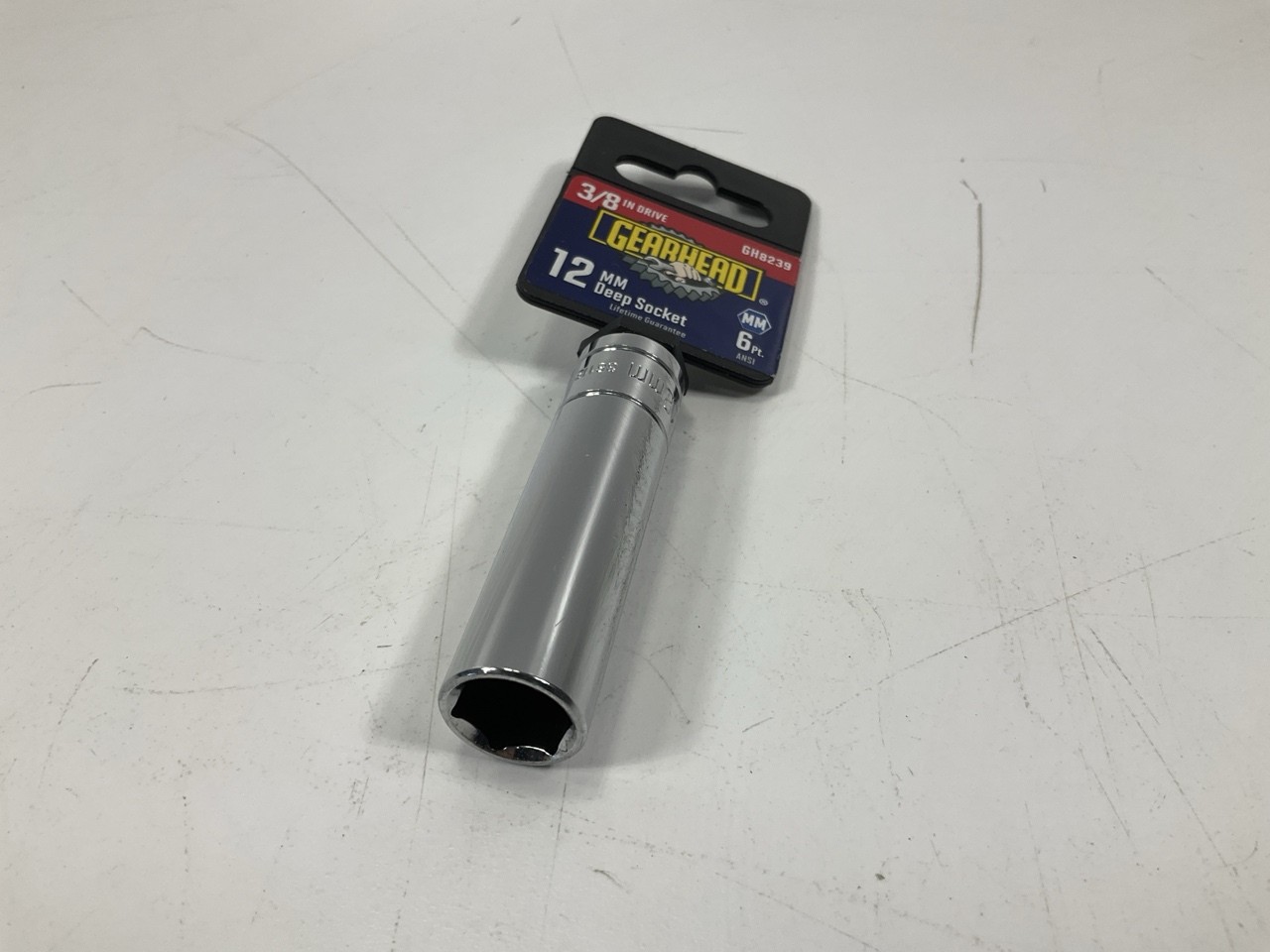 Gearhead GH8239 3/8″ Drive , 12MM Deep Socket, 6 Point