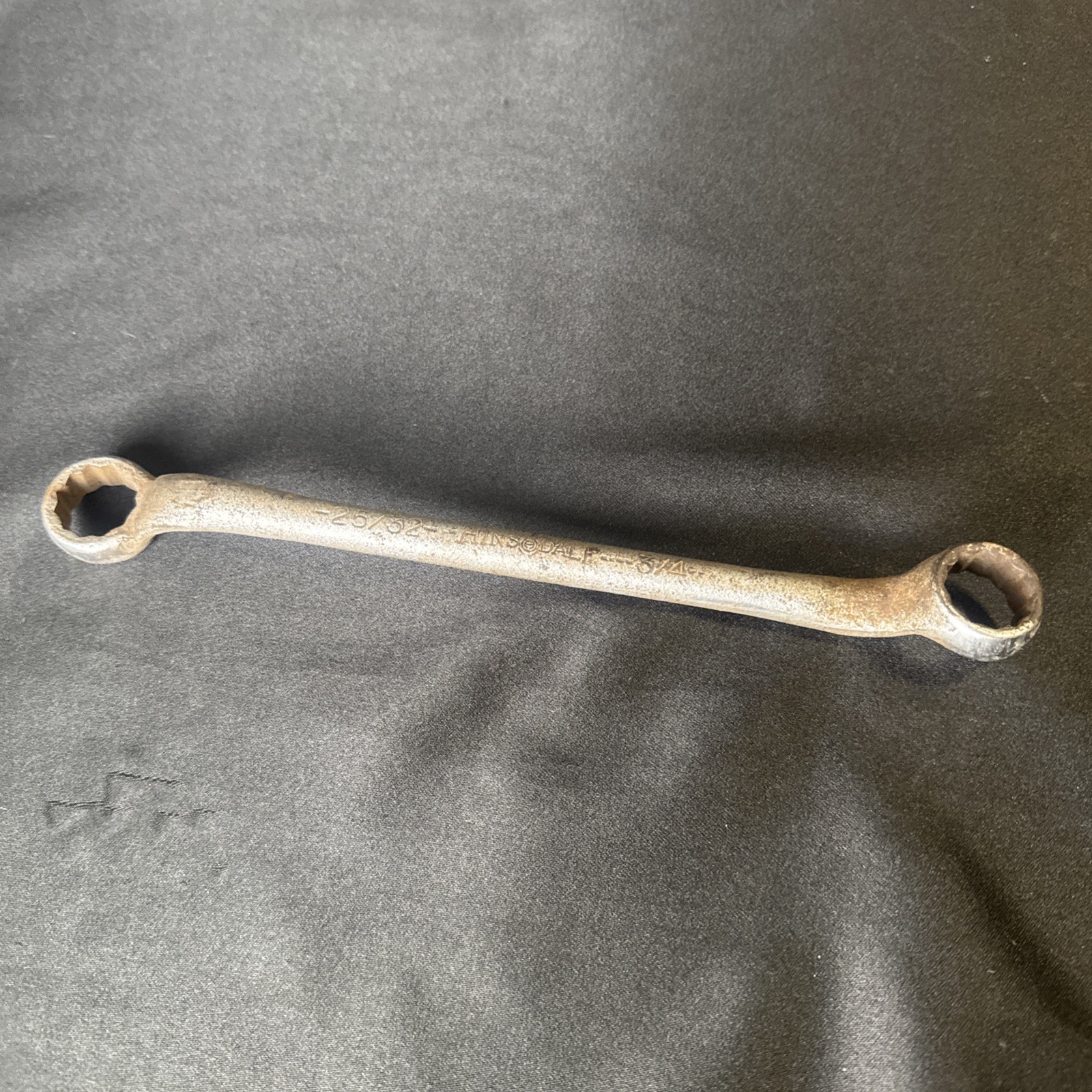 Vintage Hinsdale 3/4”x 25/32″ Offset Box End Wrench 12 Point USA Heavy Duty