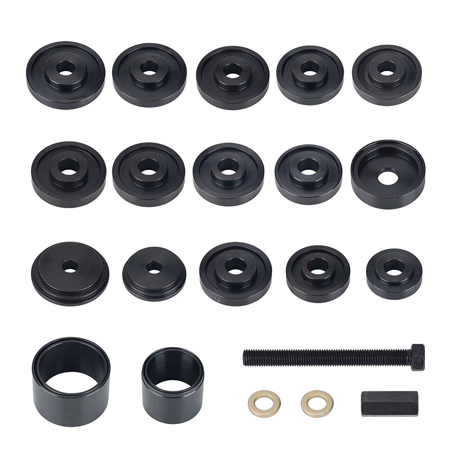 23PCS Front Wheel Drive Bearing Press Tool Set Removal Adapter Puller Pulley FWD
