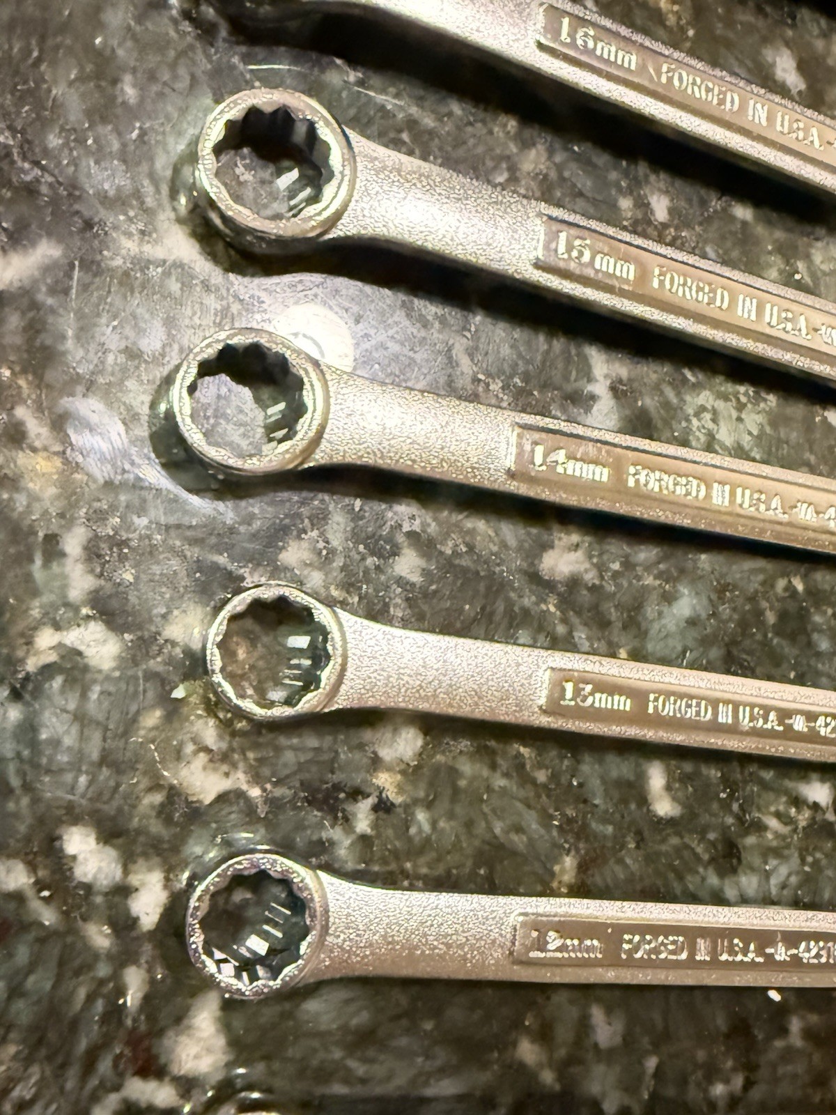 NOS CRAFTSMAN 12pt METRIC Combination Wrench Set 6mm-18 NO Skips (13 pieces) USA