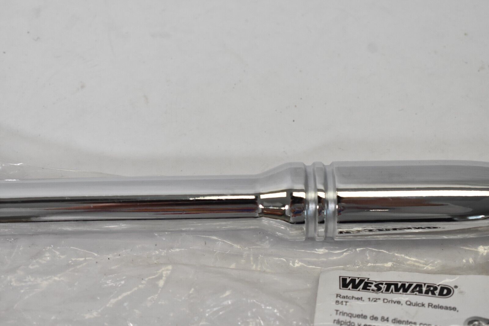 Westward 1/2″ Quick Release Hand Ratchet 84 Tooth 440G17A Chrome Plated Tool