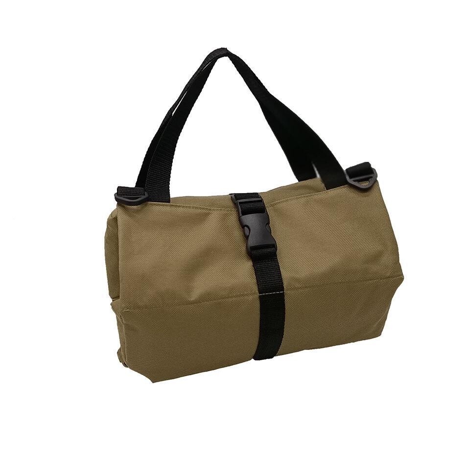Auto Roll Up Tool Bag Multiple Pockets Canvas Storage Hanging Tool Bag