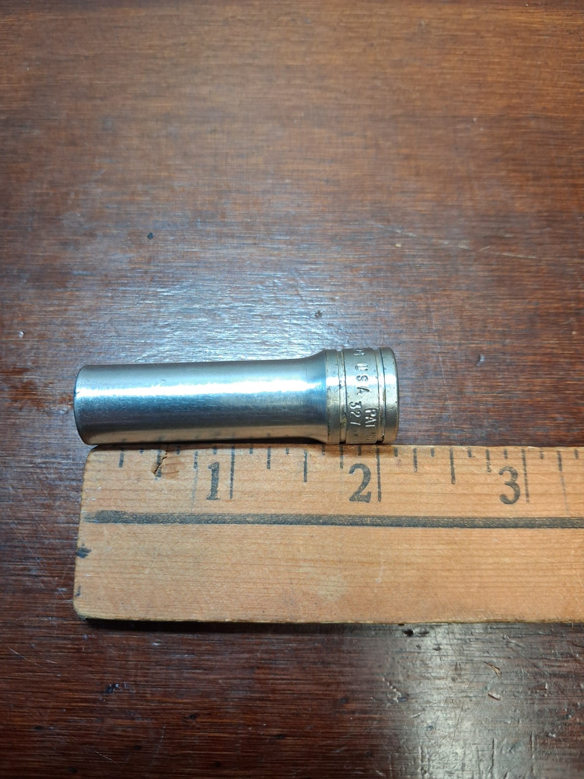 Snap-On Tools SFS121 3/8in. 3/8″ Drive 6 Point SAE Deep Chrome Socket USA