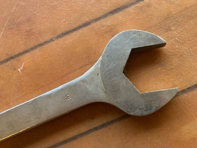 Vintage MAC Tools 4 Way Angle Head 2″ DA-64 Double Open End Wrench USA 20.5″ Lng