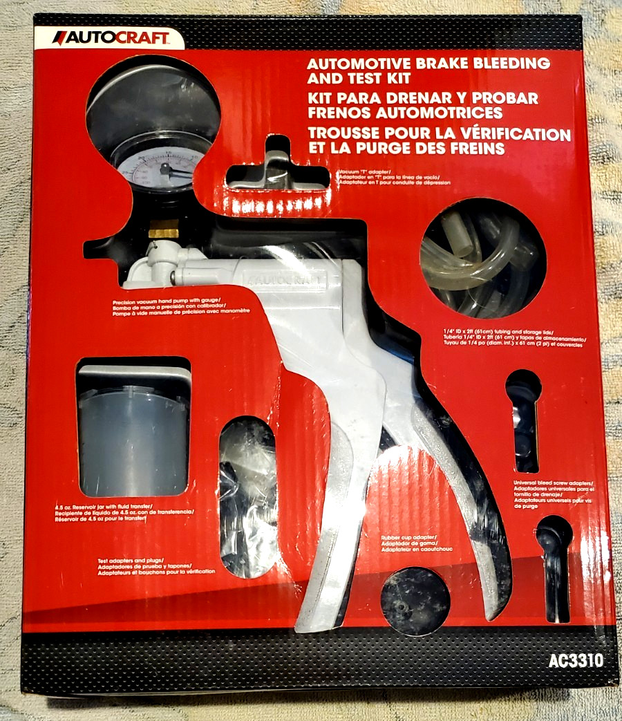 Autocraft Automotive Brake Bleeding and Test Kit Model #AC3310 Lightly Used
