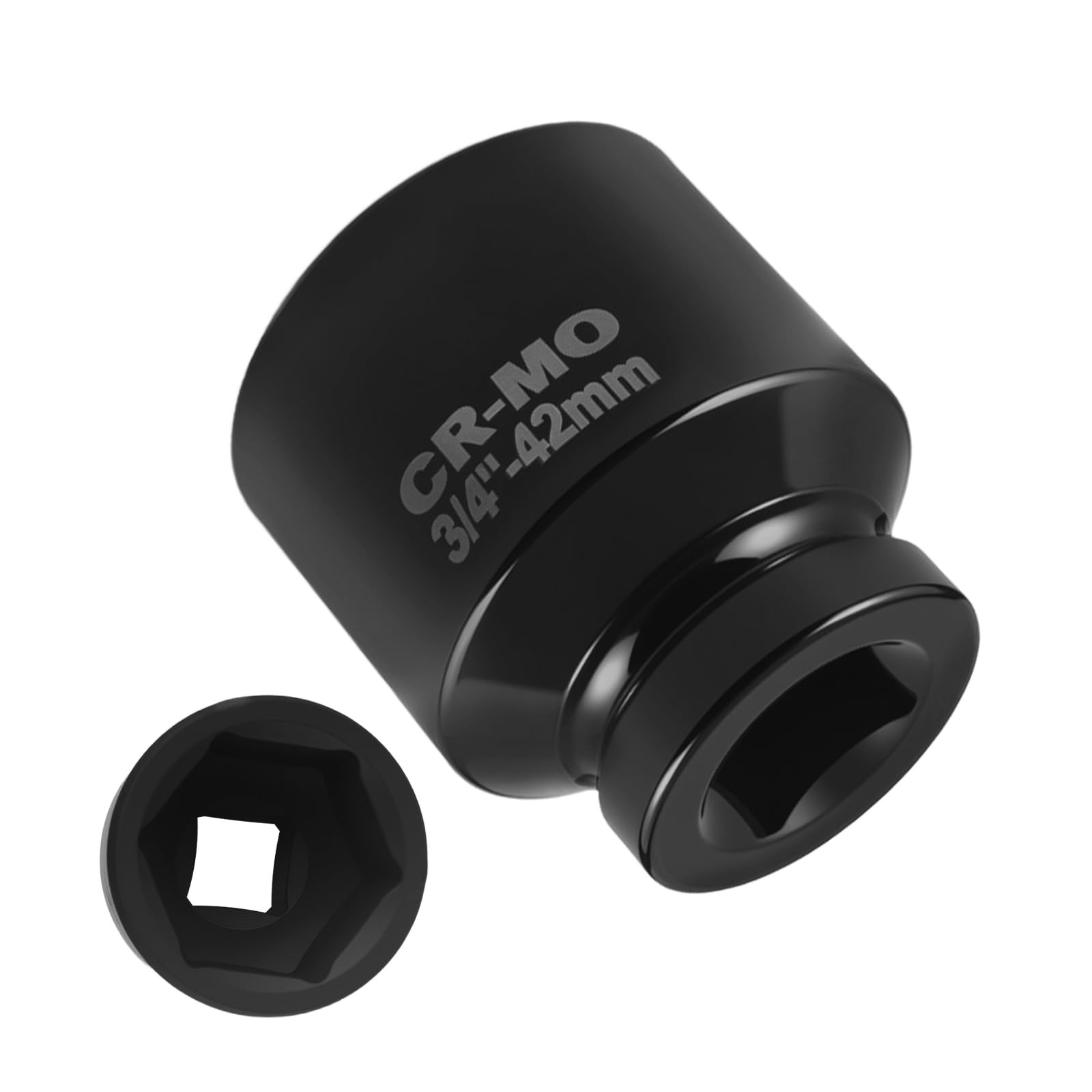 42mm Car Impact Socket with 3/4″ Drive 2.55*2.34*2.34 inch, 42mm-3/4″drive