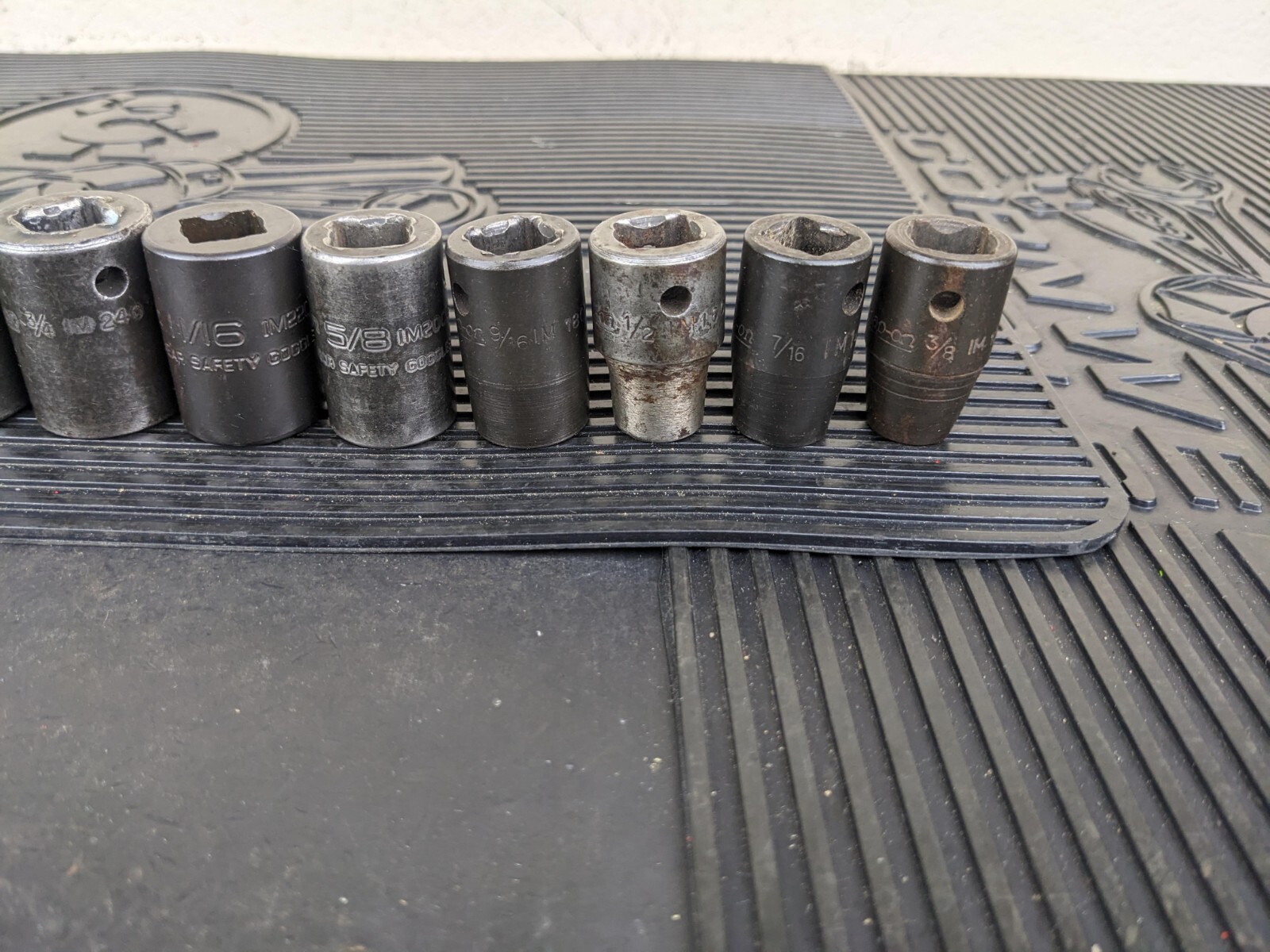 #bg155 Snap-On 14pc 1/2″ Drive 6pt SAE Shallow Impact Socket Set