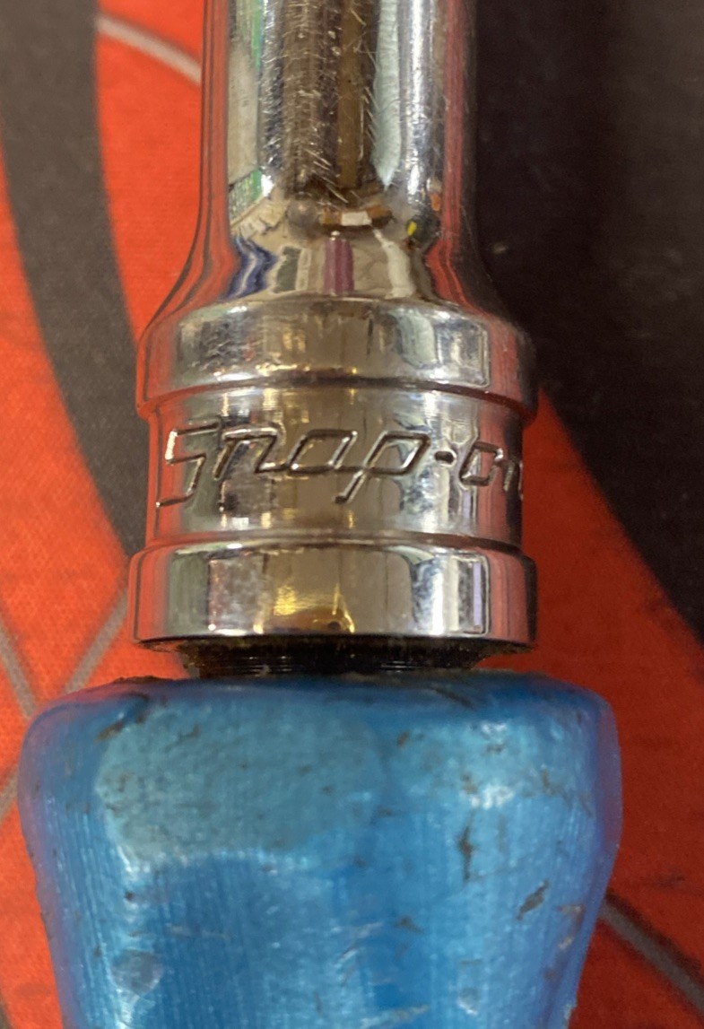 🇺🇸 Snap-on Tools USA S836 1/2″ Drive Pearl Blue Hard Handle Ratchet 11 1/2”
