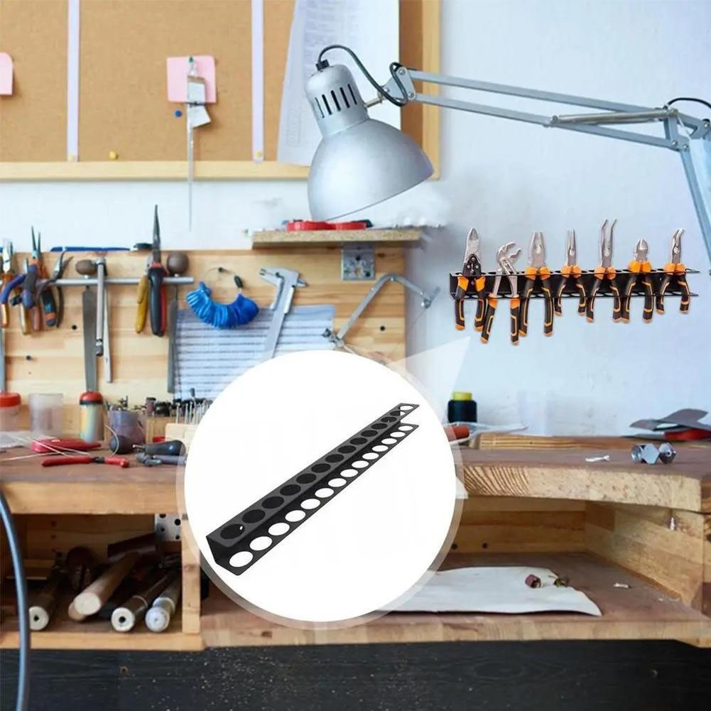 Space Saving Heavy Duty Wall Mounted Screw Driver Holder Tool Rack for Workshop