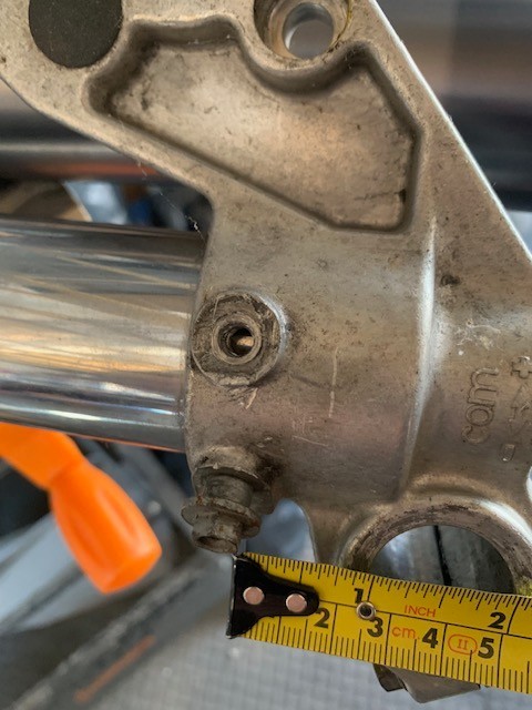 Custom motorcycle White Power Upside Down Fork Legs