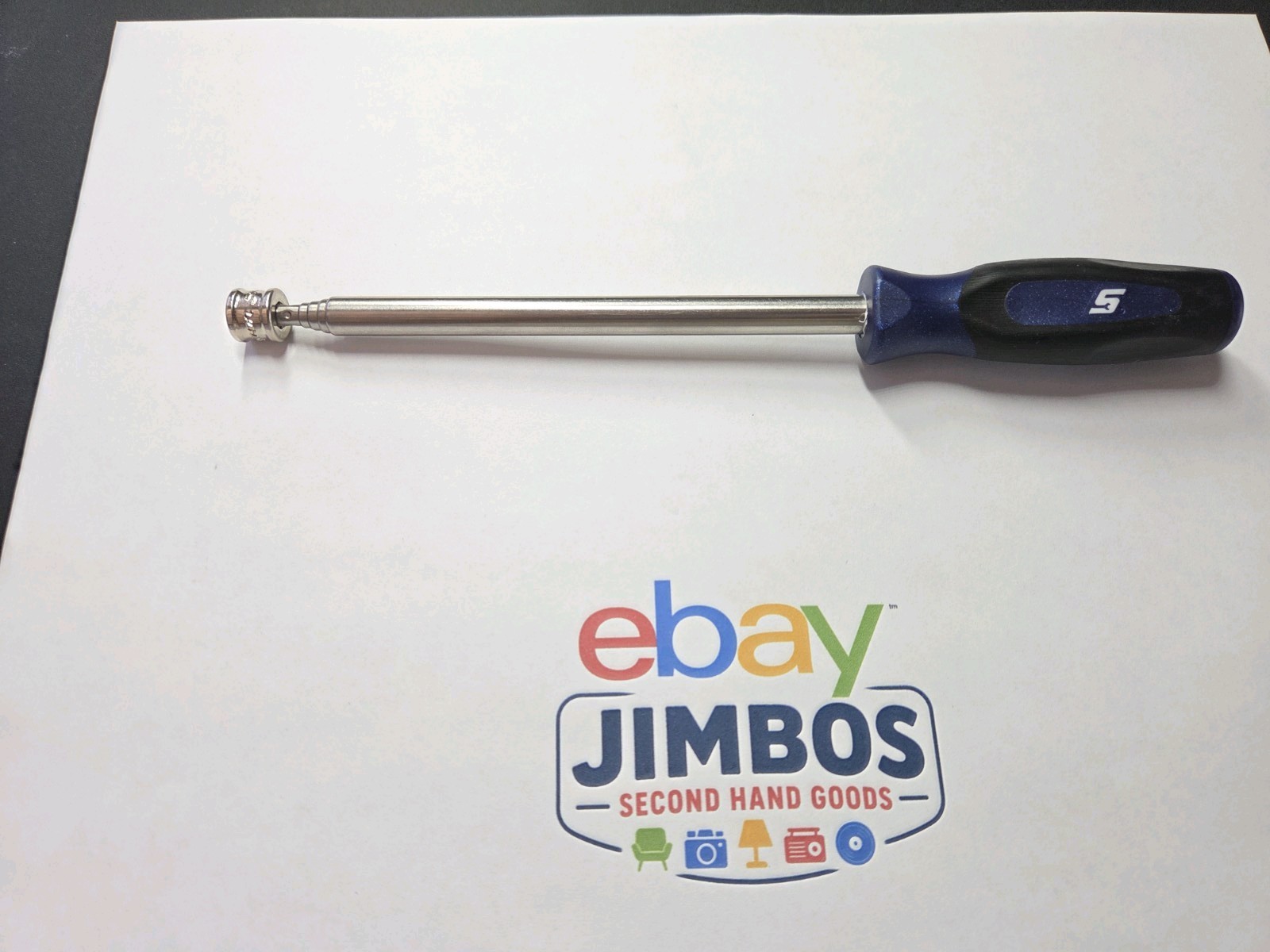 Snap-on Tools NEW 2lb Magnetic Extendable POWER BLUE Pick-up Tool PTM2MB